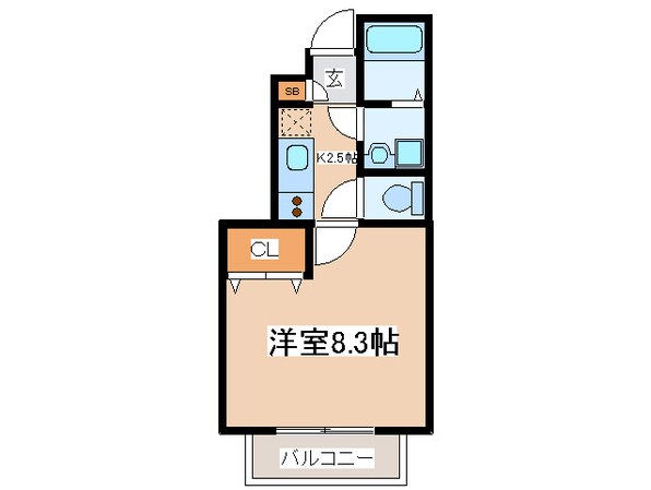 アスピリアフル－ルの物件間取画像